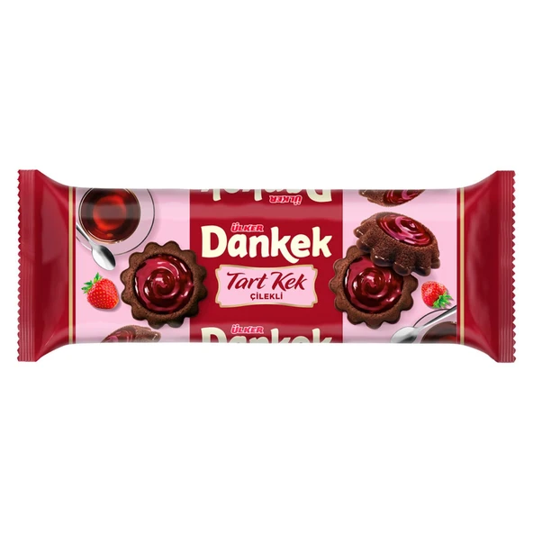 Ülker Dankek Tart Kek Çilekli 180 gr x 4 Adet - 2