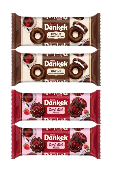 Ülker Dankek Donut Ve Tart Kek 4 Lü Paket