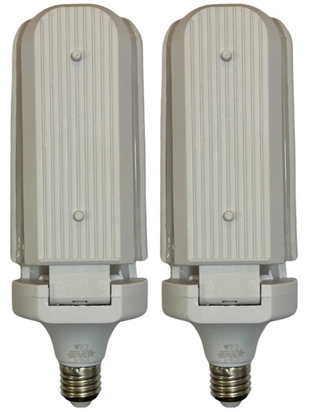 (2 Adet) Sorti 30W (270W) Beyaz Işık E27 Duylu (Kalın Duy) Led Pervane Ampul
