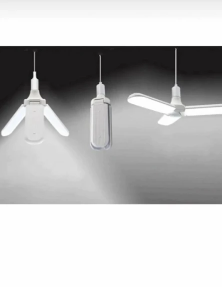 (6 Adet) Sorti 30W (270W) Beyaz Işık E27 Duylu (Kalın Duy) Led Pervane Ampul - Resim 5