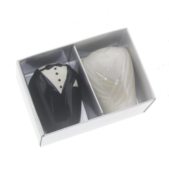 5x6cm Gelin Damat Tuzluk Karabiberlik Porselen - 3