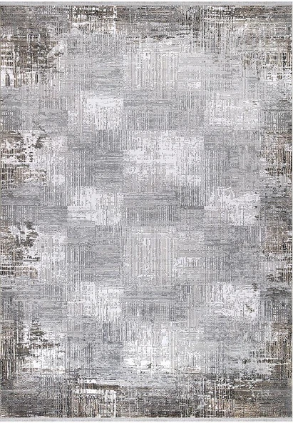 İpek Halı Özel Ölçü Oda Halısı 120x250 Roxanne 17187 Gri