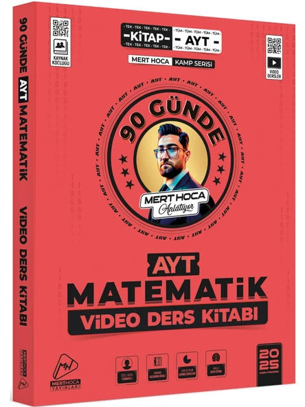 Mert Hoca 2025 Ayt Matematik 90 Günde Kampı Video Ders Kitabı