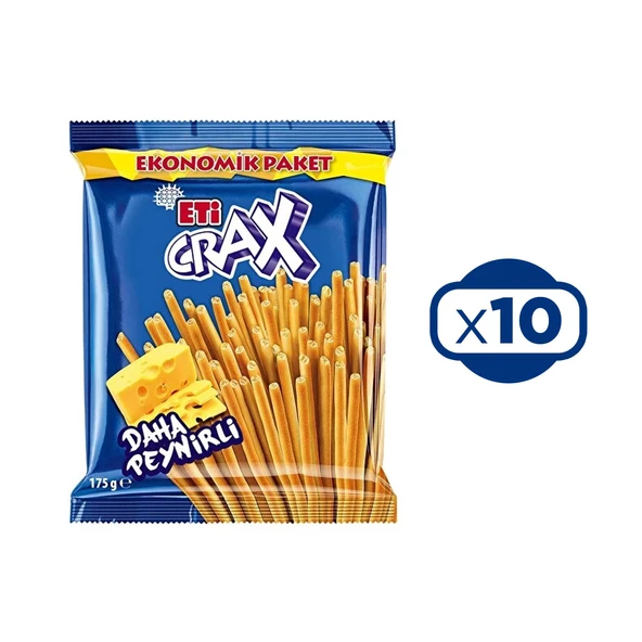 Eti Crax Peynirli Çubuk Kraker 175 gr x 10 Adet - 2