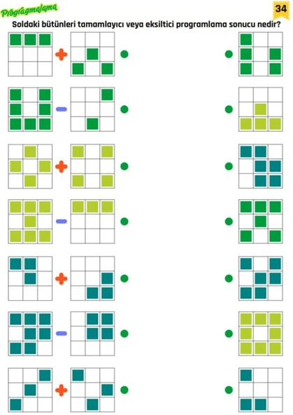 Okul Öncesi ve Birinci Sınıflar İçin Cırt Cırtlı Programlama ve Kodlama Mantığı - Resim 6