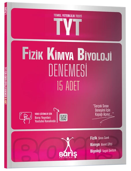Barış Yayınları 2025 Tyt Fizik Kimya Biyoloji Fkb Denemesi 15 Adet