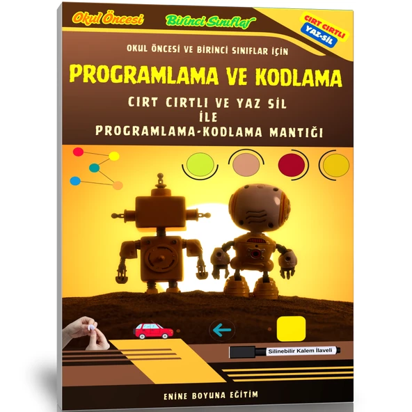 Okul Öncesi ve Birinci Sınıflar İçin Cırt Cırtlı Programlama ve Kodlama Mantığı ürün görseli