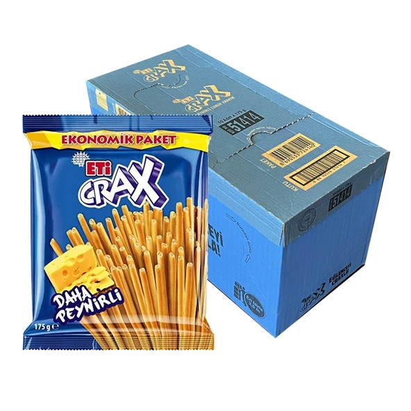 Eti Crax Peynirli Çubuk Kraker 175 gr x 10 Adet