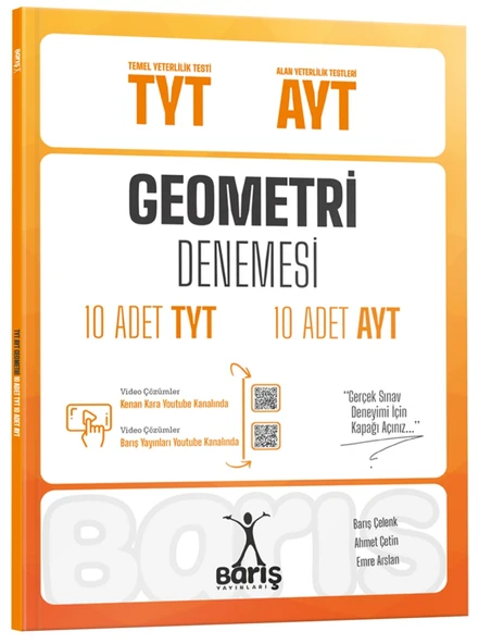 Barış Yayınları 2025 Tyt Ayt Geometri 10 Tyt + 10 Ayt Denemesi