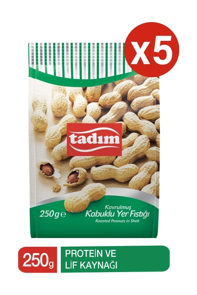 Tadım Kabuklu Yer Fıstığı 250 gr X 5 Adet - 2