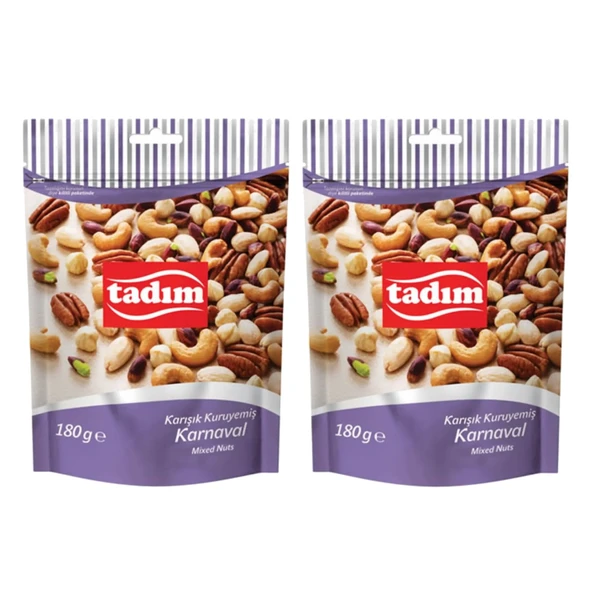 Tadım Karışık Kuruyemiş Karnaval 180 gr 2 li
