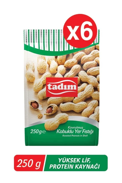 Tadım Kabuklu Yer Fıstığı 250gr 6'lı Paket ürün görseli 1