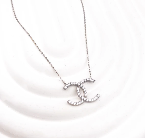 925 Ayar Gümüş (Silver) Kadın Kolye - 1