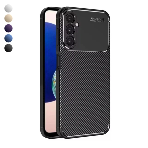 Samsung Galaxy A05s Kılıf Focus Carbon Silikon Kapak