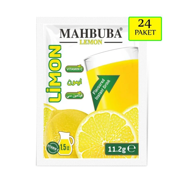 Mahbuba Limon Aromalı Soğuk Toz İçecek 360x11.2gr - 2