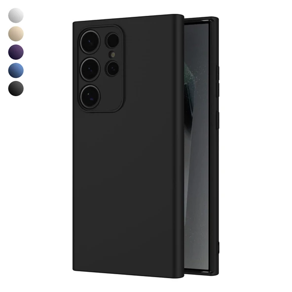 Samsung Galaxy S24 Ultra Kılıf Kamera Korumalı Lansman Silikon Kapak