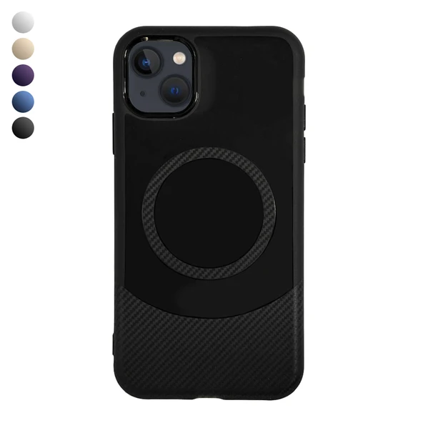 iPhone 13 / iPhone 14 Kılıf Maya Karbon Seri Silikon Kapak