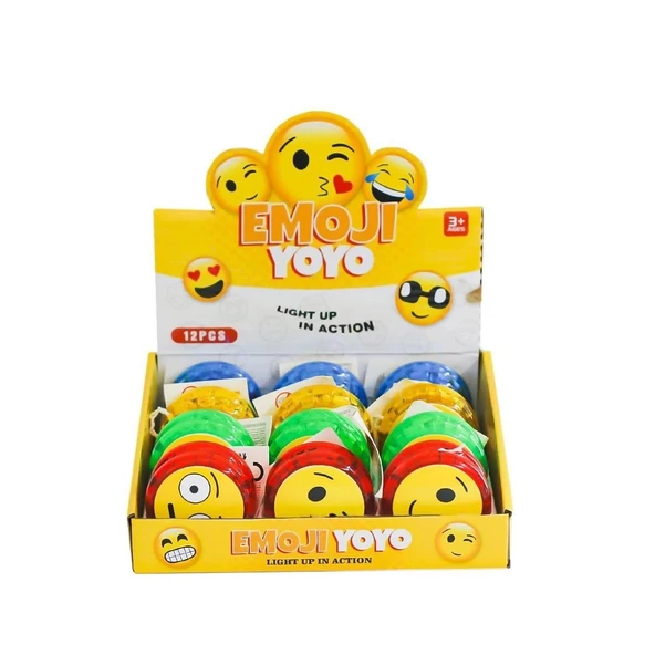 Kzl-2025-2 Işıklı Emojili Yoyo -kızılkaya Oyuncak - 3