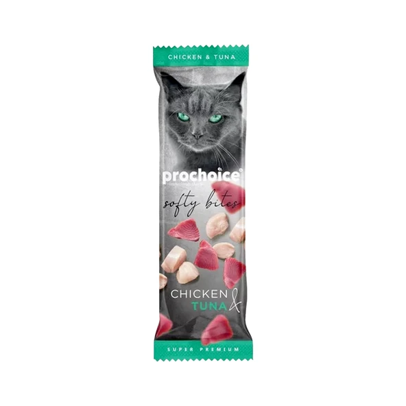 ProChoice Softy Bites Tavuklu ve Ton Balıklı Yumuşak Kedi Ödül Maması 10gr