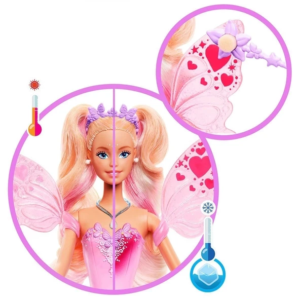 Jcp76 Barbie Renk Değiştiren Peri Kızı Bebek - 5