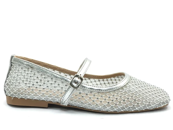 Feles Dantel Taş Detaylı Kadın Babet Ayakkabı - Resim 3