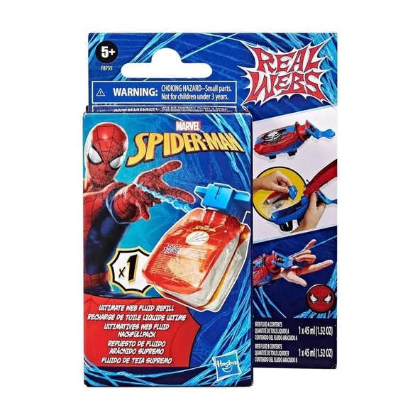 F8735 Spider-man Ağ Ve Su Fırlatıcı Yedek Paket +3 Yaş