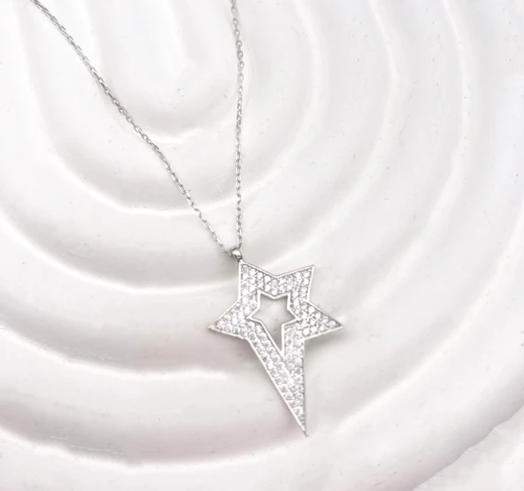 925 Ayar Gümüş (Silver) Kadın Kolye