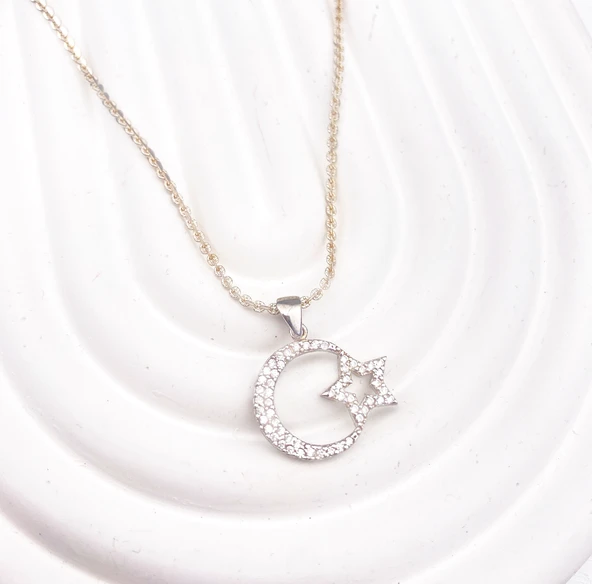 925 Ayar Gümüş (Silver) Kadın Kolye ürün görseli 1