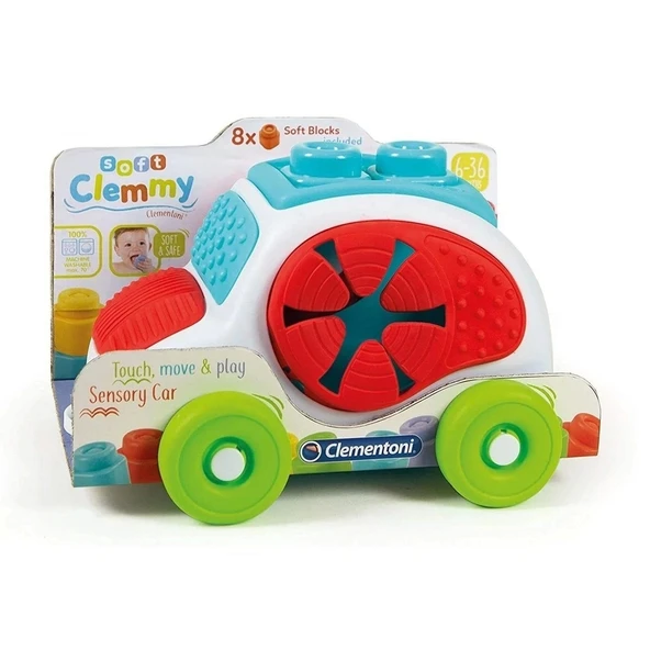 17315 Soft Clemmy - Yumuşak Blok Duyusal Araba 6-36 Ay