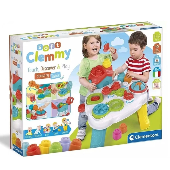 17704 Soft Clemmy - Yumuşak Blok Duyusal Aktivite Masası - 10 Parça 10-36 Ay