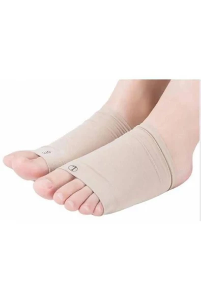 Ortopedik Ayak Ark Destek Çorabı - Silikonlu Tabanlık Destek Çift - 4