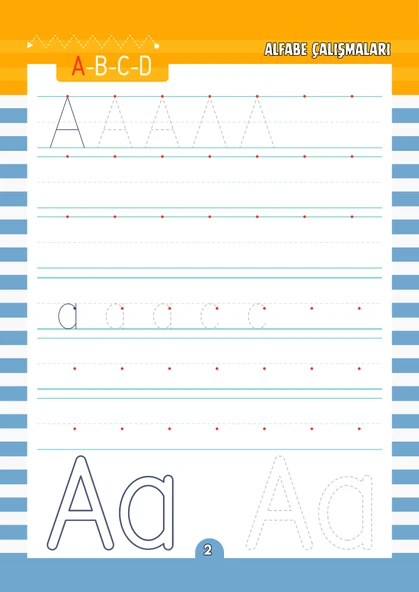 Uygulamalarla Alfabe Çalışmaları YAZ-SİL Kitabı - Resim 3