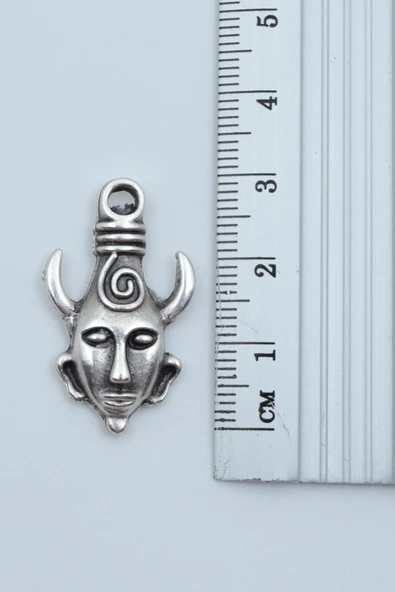 Supernatural - Dean Winchester Gümüş Kaplama Örme Zincir Kolye - Resim 3