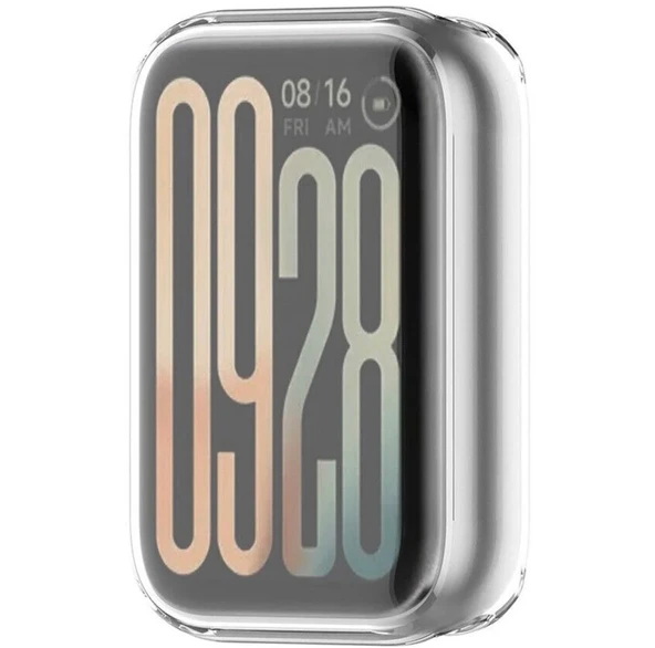 Xiaomi Mi Band 9 Pro Şeffaf Silikon Kasa Ve Ekran Koruyucu - Dayanıklı Ve Hafif Tasarım