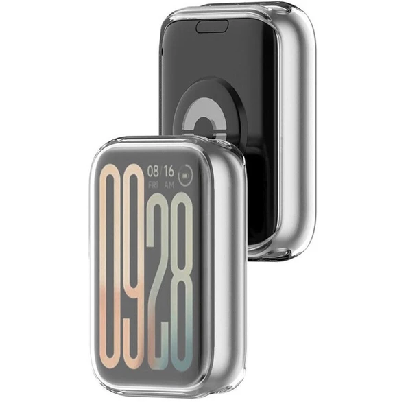 Xiaomi Mi Band 9 Pro Şeffaf Silikon Kasa Ve Ekran Koruyucu - Dayanıklı Ve Hafif Tasarım - 5