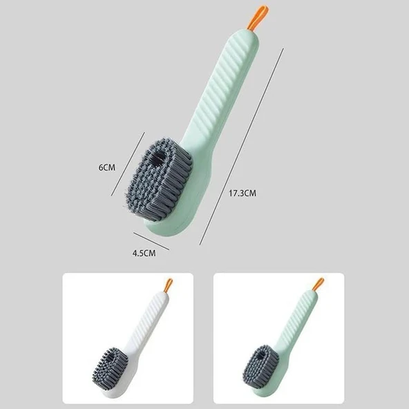 Ergonomik Deterjan Hazneli Çok Amaçlı Temizlik Fırçası - Ayakkabı ve Botlar İçin Pratik Çözüm - 7