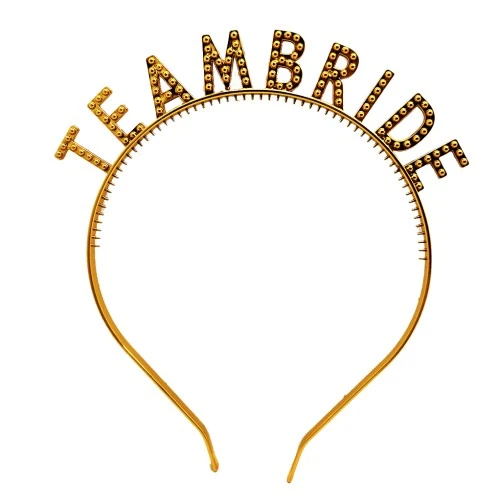 Periboia Altın Renk Team Bride Taç – Gelin ve Nedime Tacı