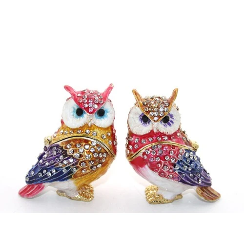 Periboia Swarovski Taşlı 2'li Baykuş Seti ürün görseli