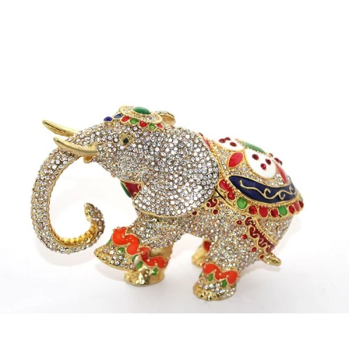 Periboia Swarovski Taşlı Tekli Fil Figürü Model 6