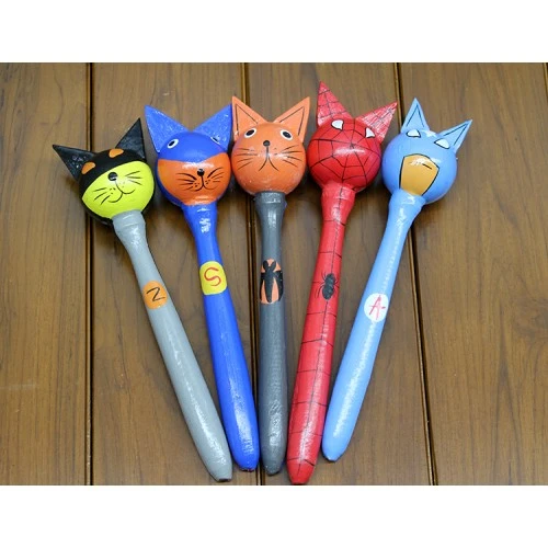 Periboia Ahşap 5'li Marakas Seti Model 2