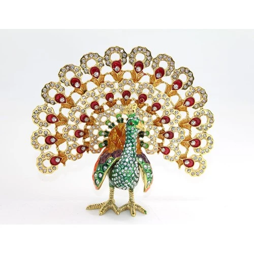 Periboia Swarovski Taşlı Tavuskuşu Model 3