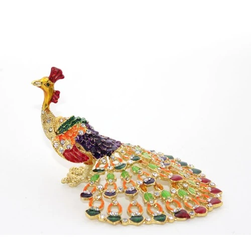 Periboia Swarovski Taşlı Tavuskuşu Model 2