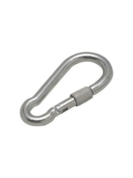 Periboia Karabina Kilitli Galvaniz Çelik 5x50 mm 2 Adet - 3