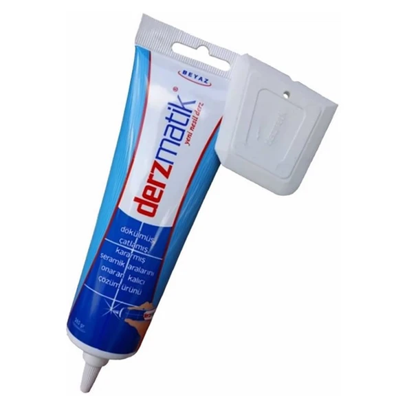 Periboia Beyaz Derz Dolgusu - Lavabo Küvet Fayans Derzi Kalemi 380gr Suya Dayanıklı Spatula Hediyeli - 2