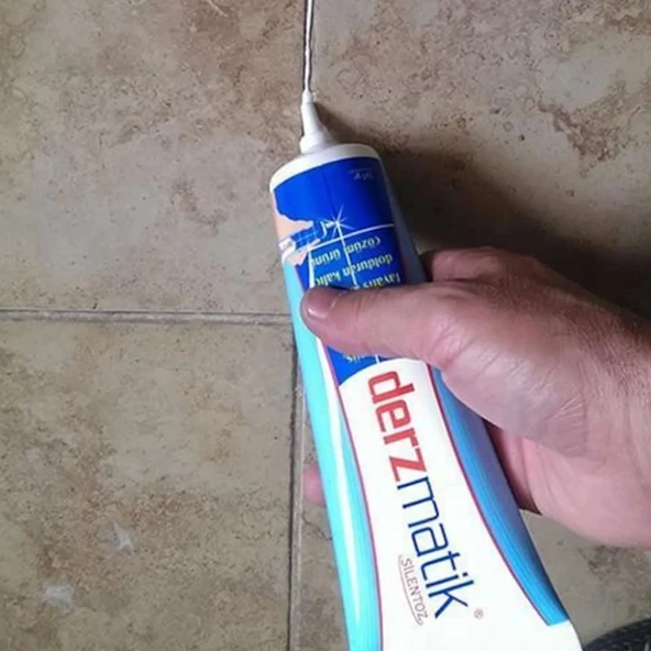 Periboia Gri Derz Dolgusu - Lavabo Küvet Fayans Seramik Derzi Kalemi 380gr Suya Dayanıklı Spatula Hediyeli - 2