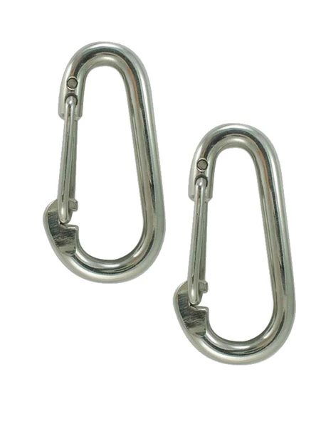 Periboia Baş Zincir Karabina Yaylı 5 mm Galvanizli 2 Adet - 2