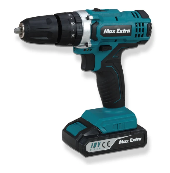 MAX EXTRA MXP1960D - 32 Nm Akülü Darbeli Matkap Vidalama 18 Volt - 1.5 Amper