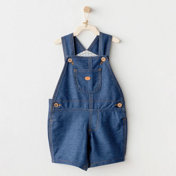 Andywawa Ac25932 Casual Bebek Salopet İndigo ürün görseli