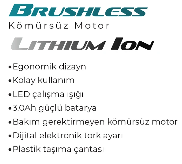 MAX EXTRA MXP6857 - 18 Volt 2 Amper Akülü Darbeli Tornavida - 2