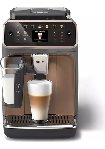 PHILIPS EP5544/80 Tam Otomatik Espresso Makinesi Bronz Siyah
